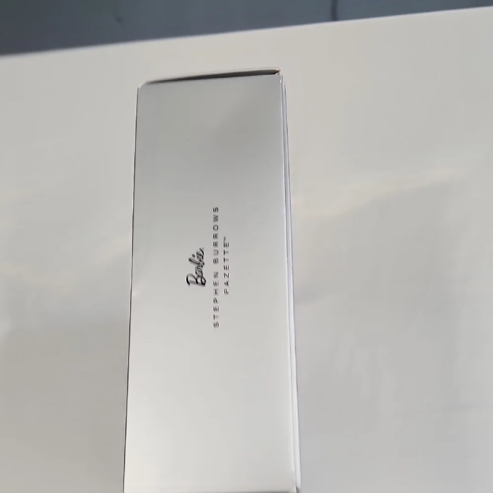 Stephen Borrows "Pazette" Fashion Doll Tan Silver Feathered Outfit NRFB NIB - Picture 14 of 17